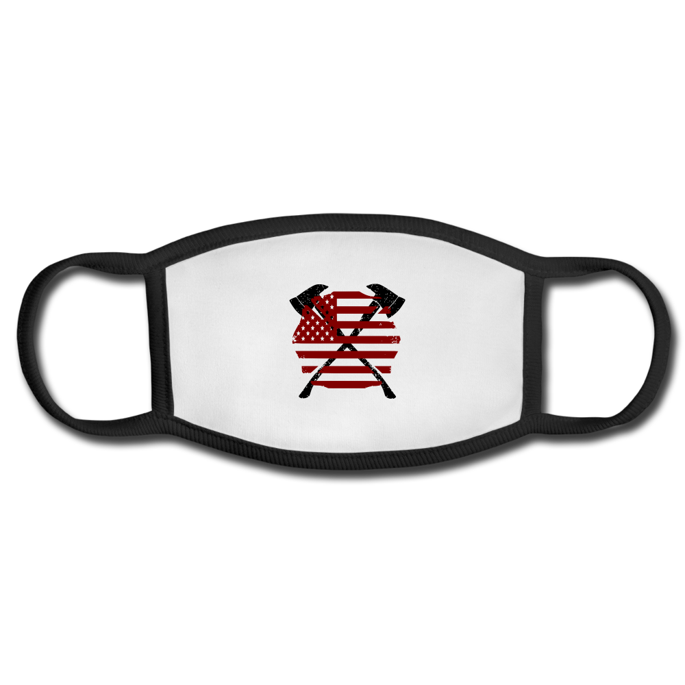 Maltese Cross Face Mask - white/black