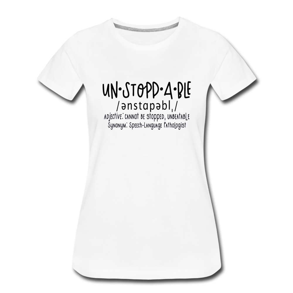 Unstoppable Premium T-Shirt - white