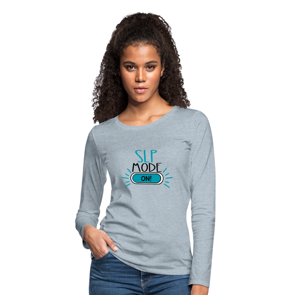 SLP Mode On! Long Sleeve T-Shirt - heather ice blue