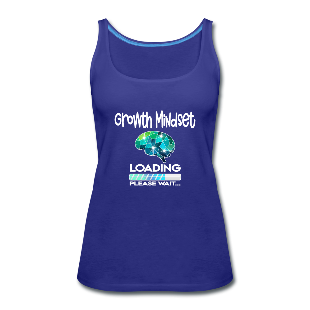 Growth Mindset Loading Tank Top - royal blue