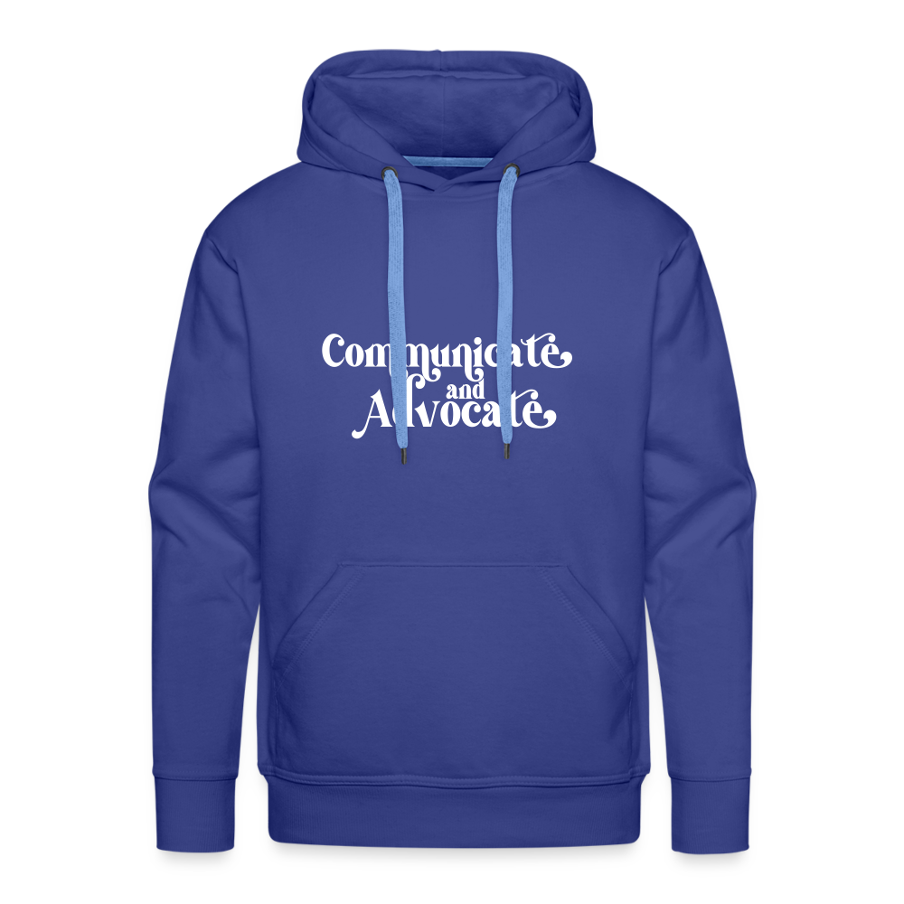 Communicate and Advocate Hoodie - royal blue