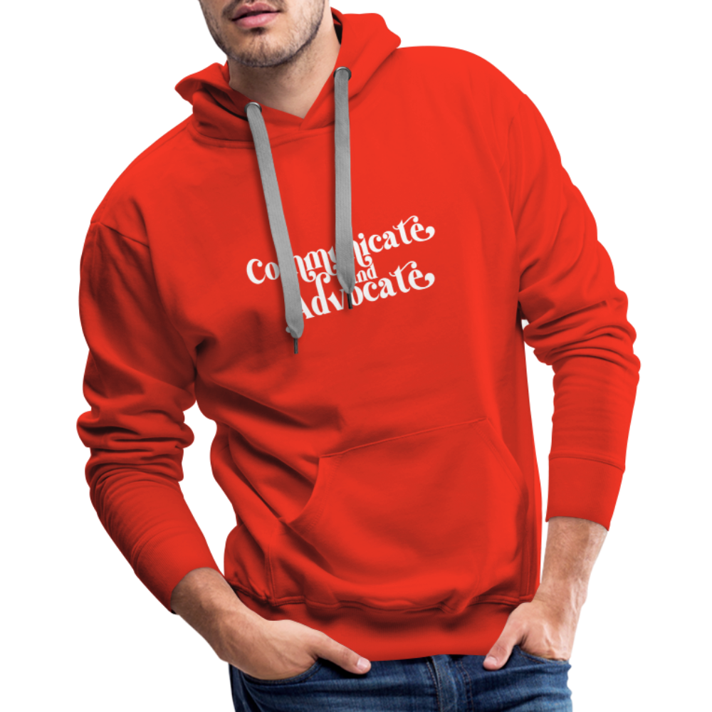 Communicate and Advocate Hoodie - red